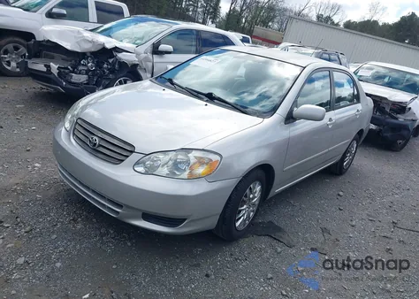 2003 Toyota Corolla Le z USA, uszkodzony, nr VIN 2T1BR38E23C108775